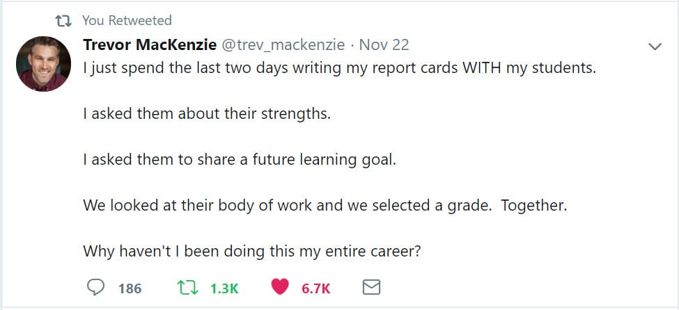 November 22 Tweet from Trevor McKenzie